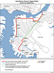 Project Map - East Boston Branch Sewer Relief Project