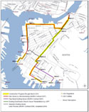East Boston Branch Sewer Relief Project map - MWRA
