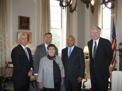 Marie turner with Governor Patrick and MWRA Group