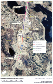 thumbnail of project map - saugus pipeline