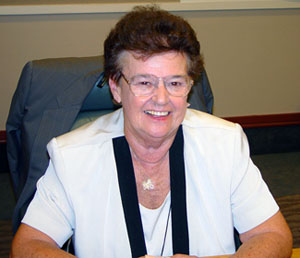 Marie Turner, MWRA Board of Directors, in the MWRA Board Room