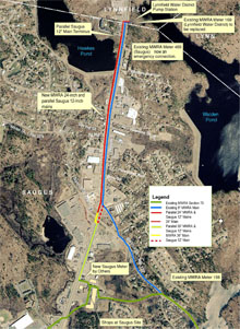 Lynnfield Saugus Pipeline Project Map (MWRA)