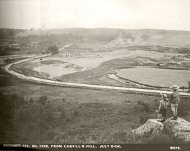 wachusett reservoir south dike, from Cavill's Hills 1904