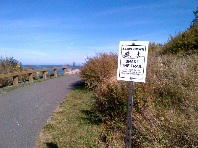 MWRA Bike Safety Signs at Deer Island Public Access Area