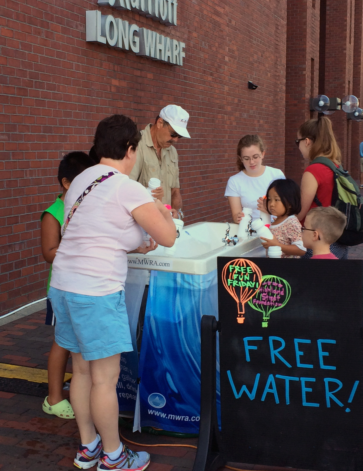 MWRA - Free Water Fountain at Free Fun Friday, Long Wharf