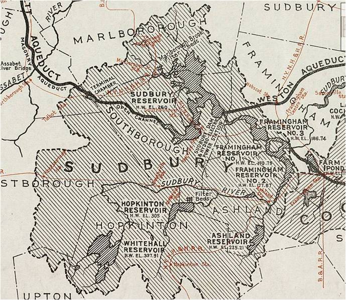 MWRA - Map of Sudbury Aqueduct