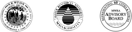 Seals of City of Newton, MA; MWRA; MWRA Advisory Board