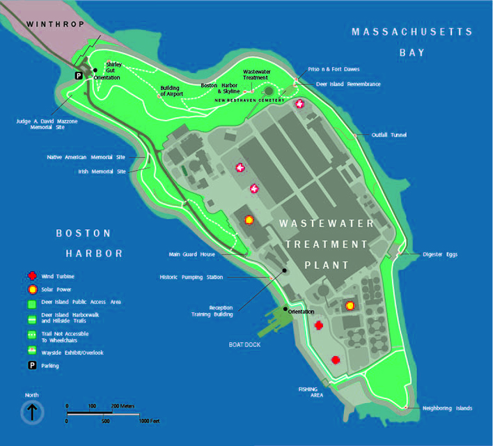 MWRA Deer Island Public Access Map