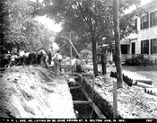 historical photo southern spine installation 1914