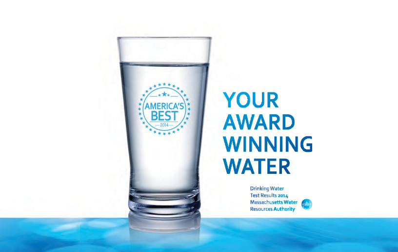 cover of mwra annual drinking water quality report for 2014