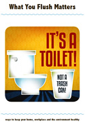 It's a Toilet, Not a Trash Can! Cover