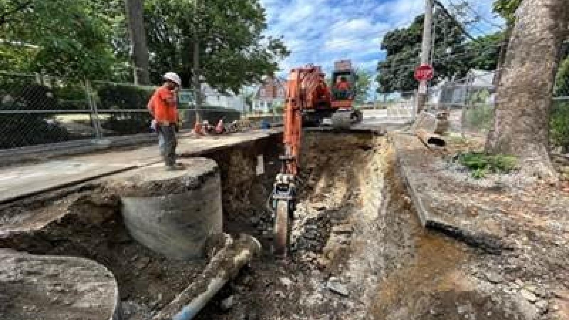New Meter 2 Installation Bellevue Road in Watertown