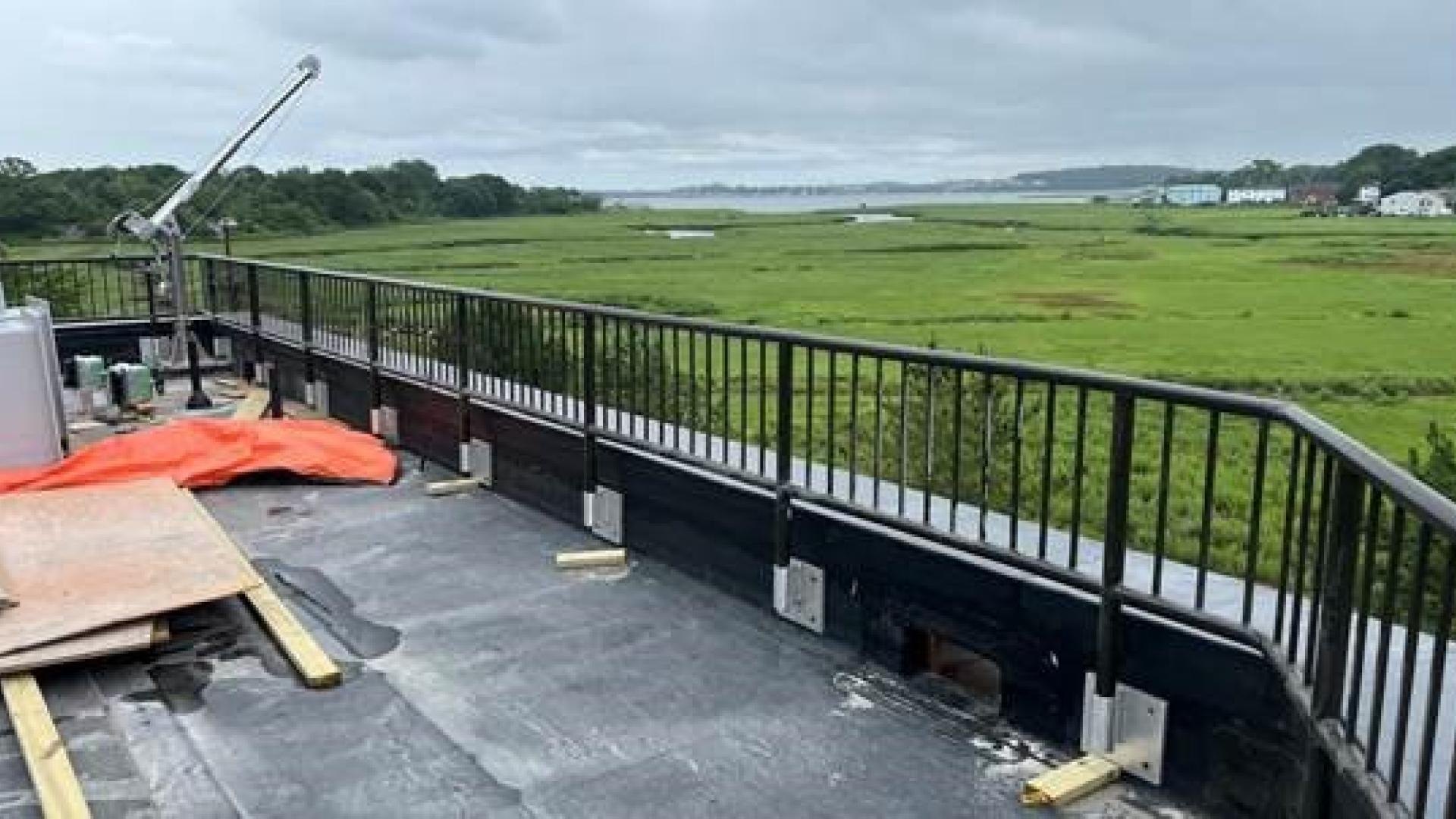 New railing looking into the back river