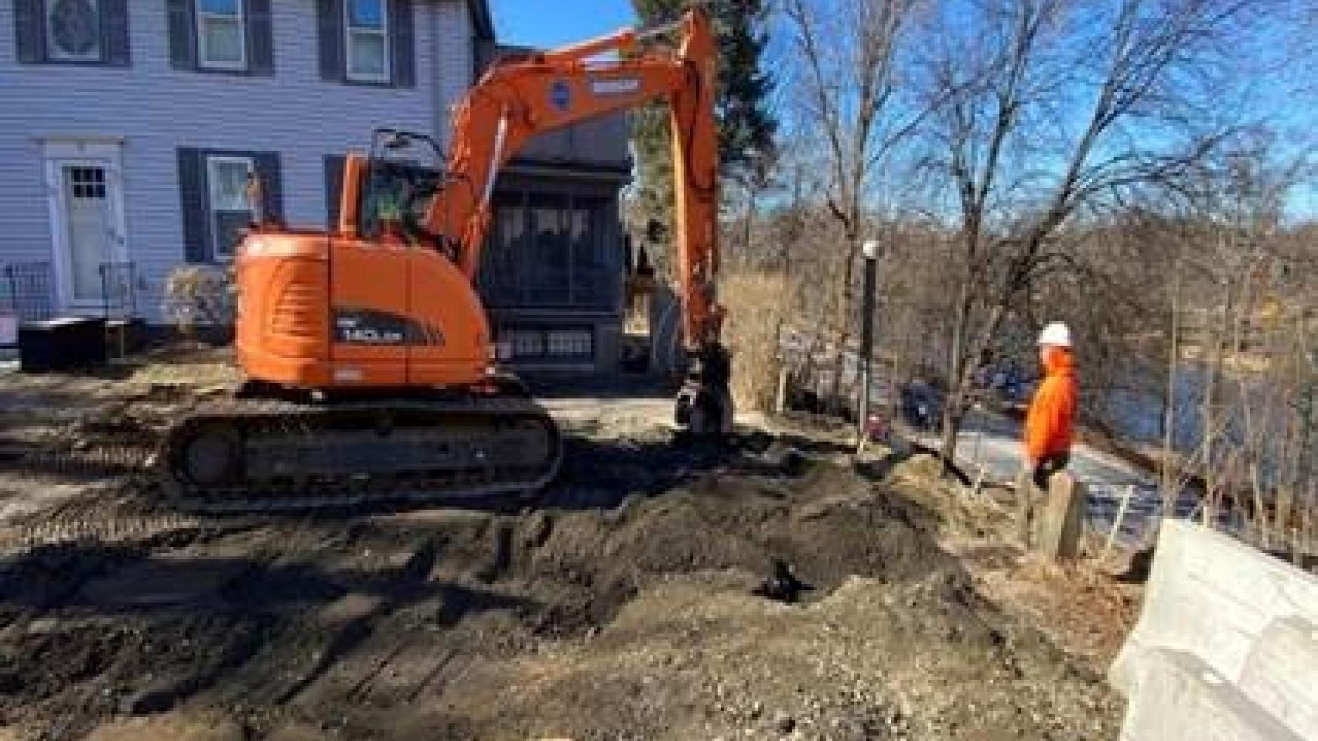 Excavation Complete on 14 Saint James Terrace in Newton