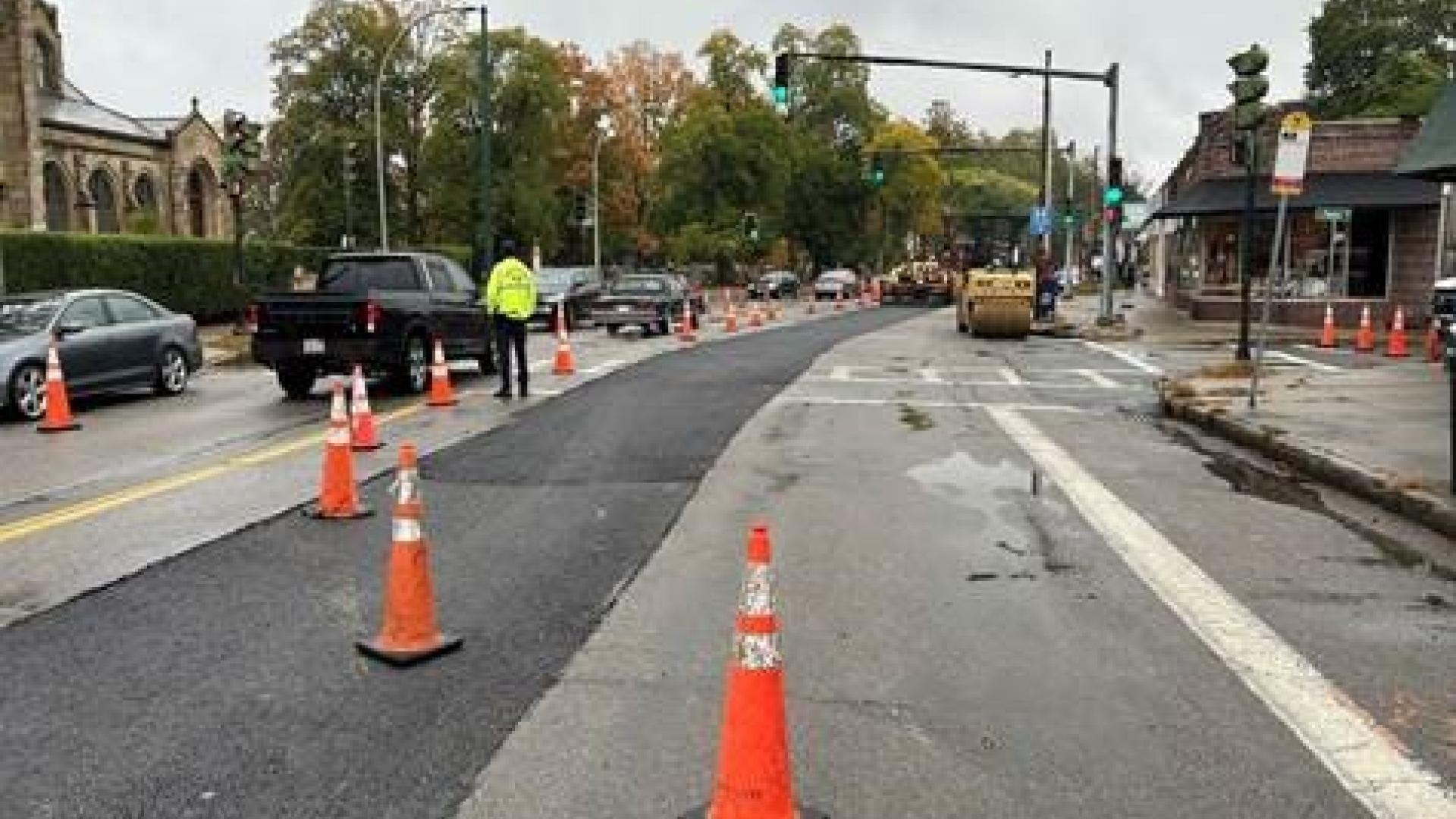 Permanent Trench Paving on Mount Auburn at Common Street