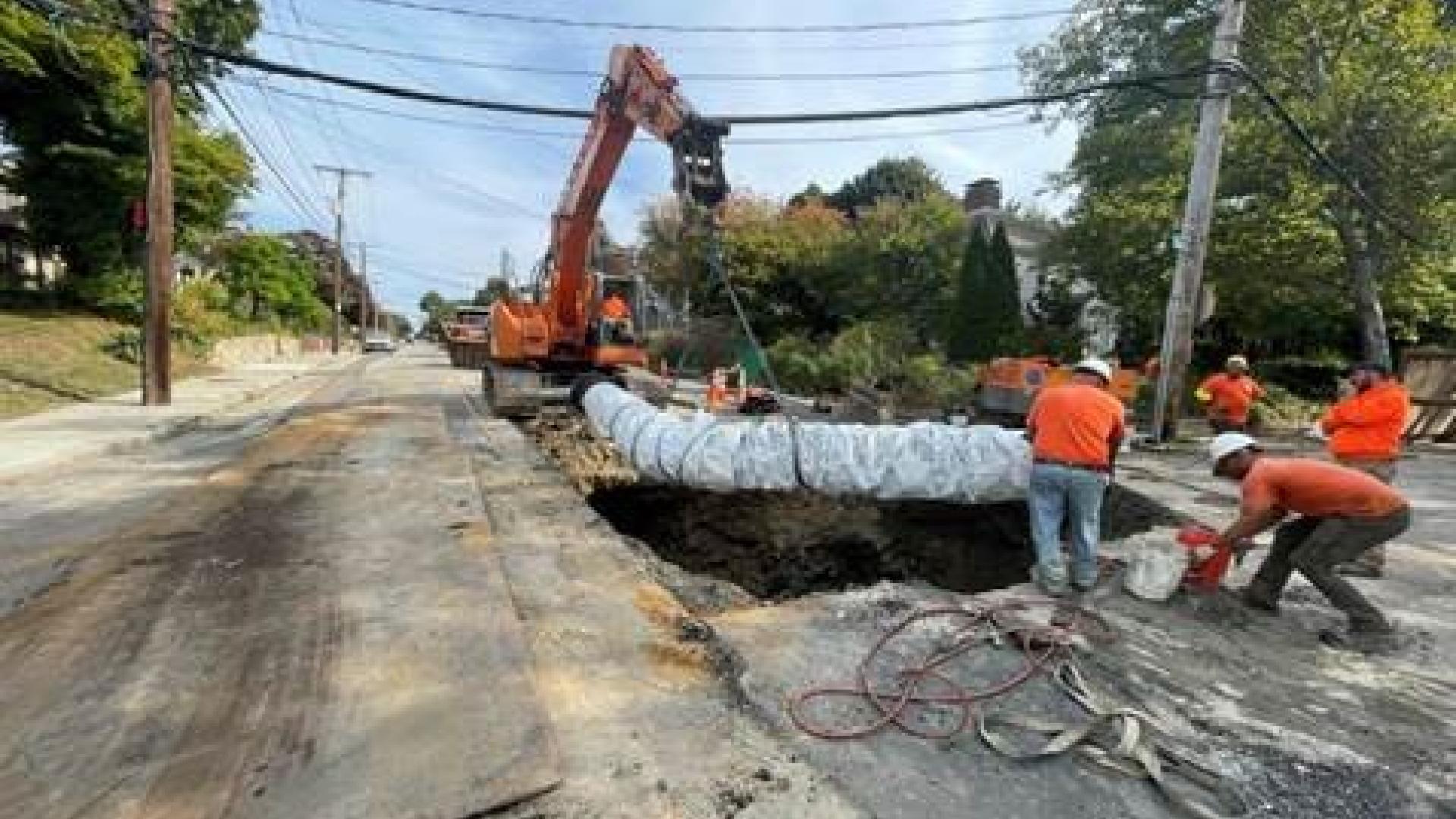  Remove and Replace MWRA pipe on Common Street 