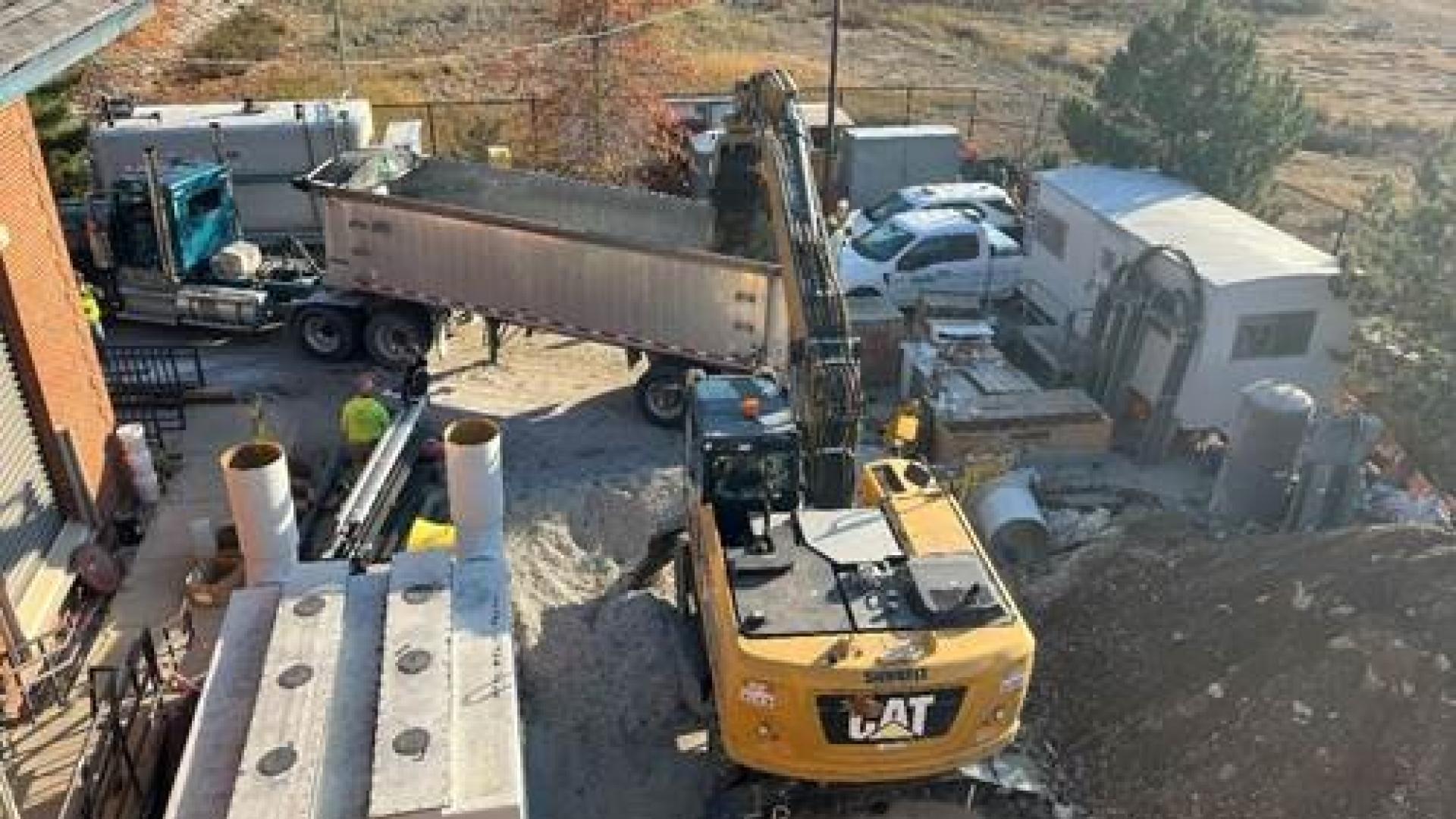 Excess soil loading for disposal