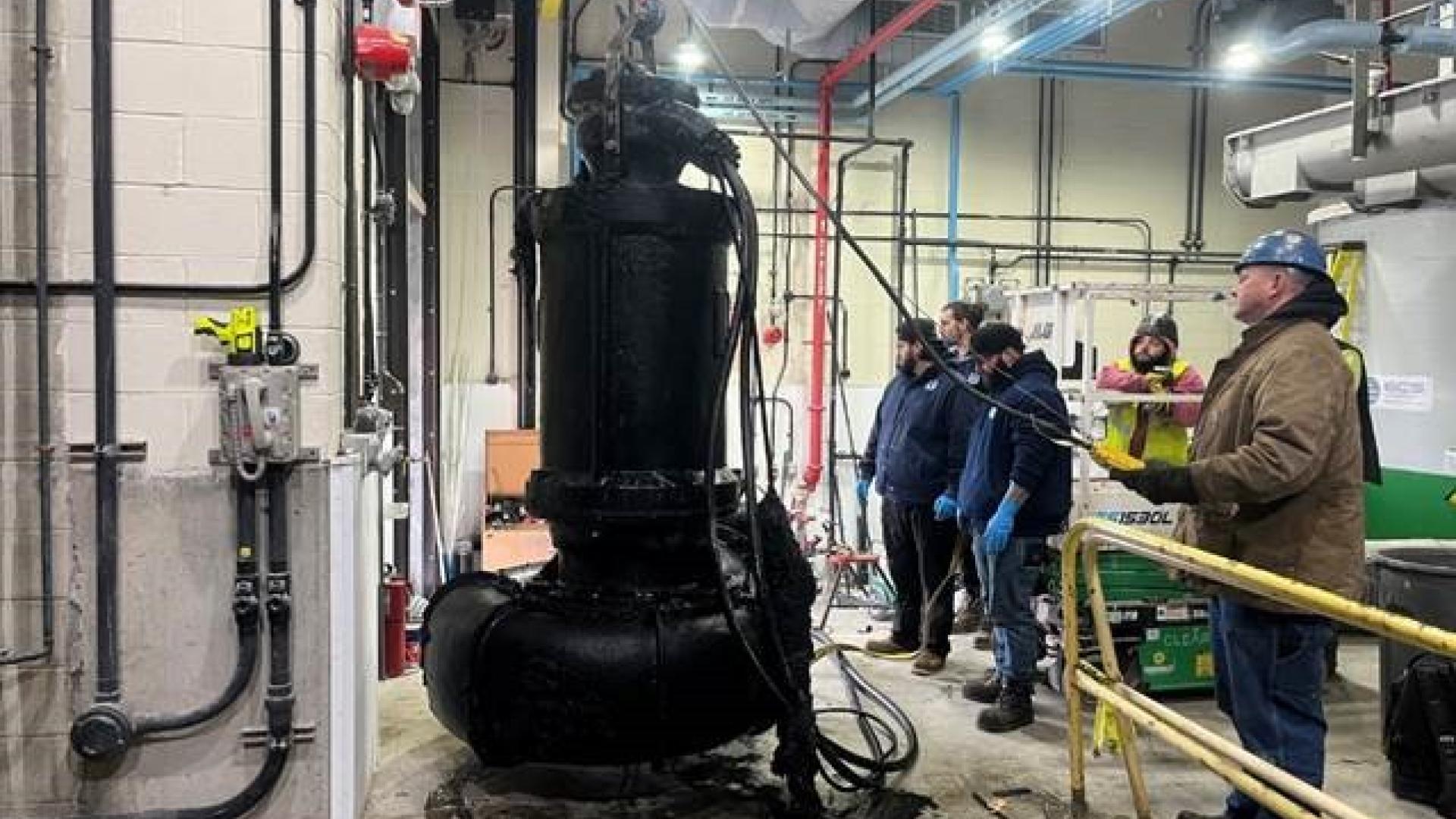 Existing submersible pump #1 removal