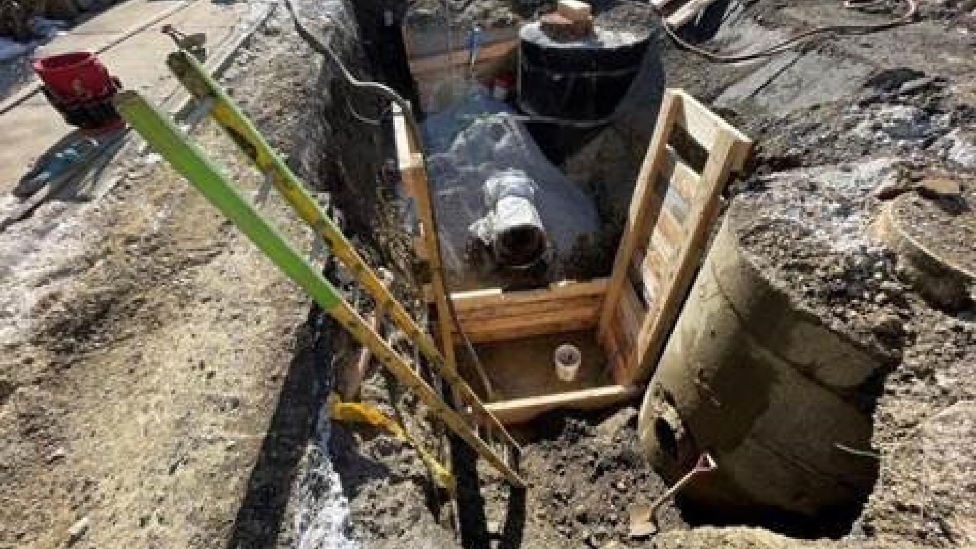 Gate Valve Installation at Old meter 2 on Common Street