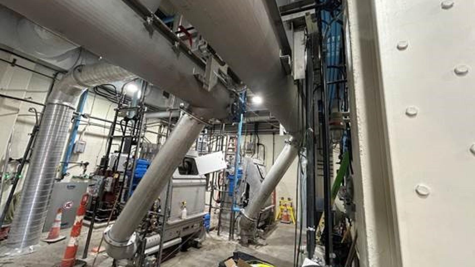 Channels 1 & 2 screens, wash press and conveyors