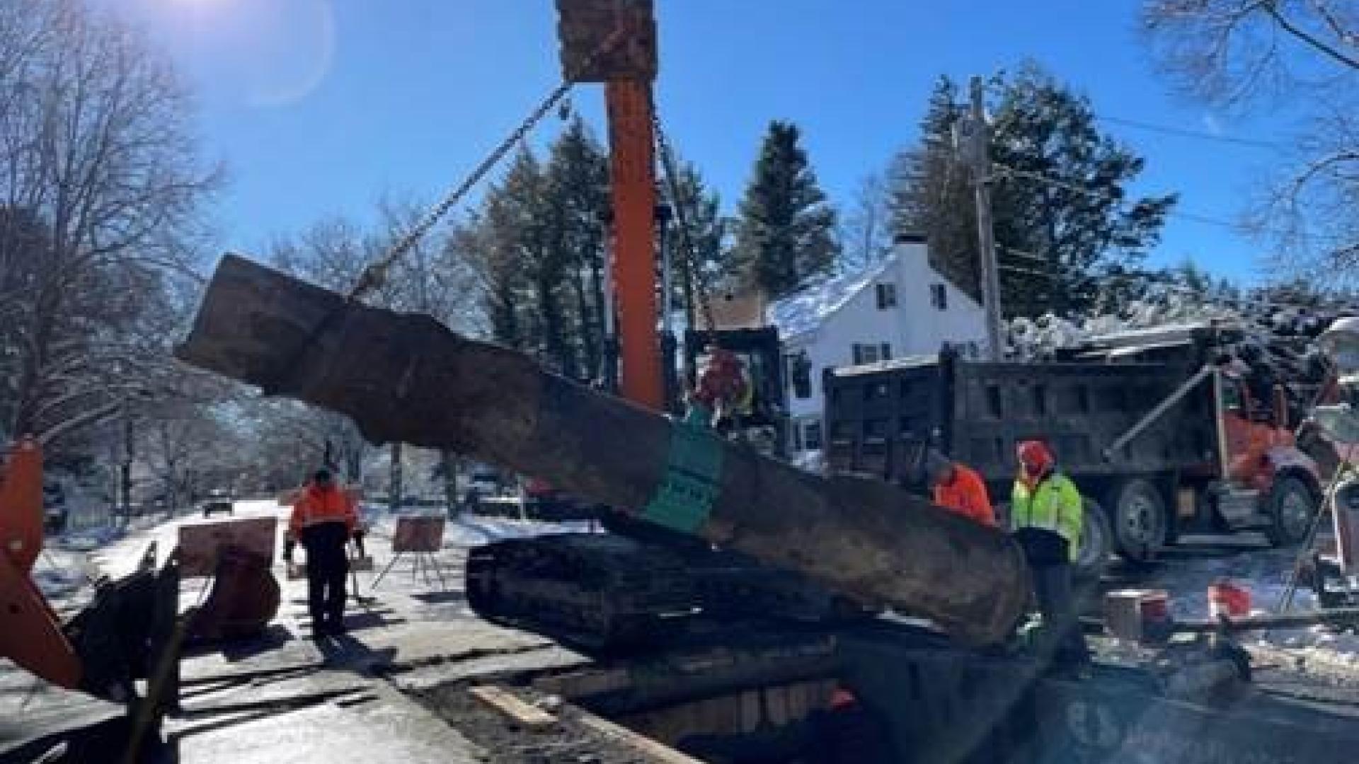 New 20-inch Horizontal Gate Valve on Common Street in Belmont