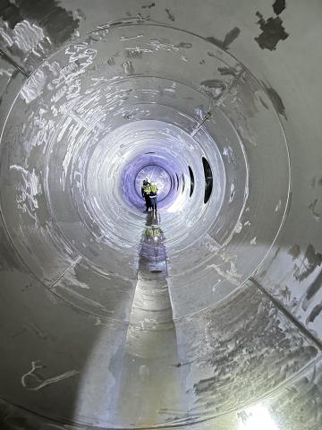 Inspection of UV Headers at Carroll Water Treatment Plant