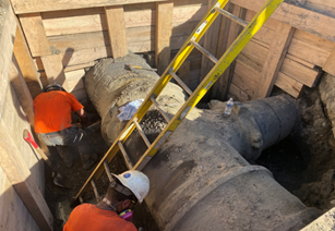 Access pit for Section 23 (36-inch) and Section 47 (20-inch)