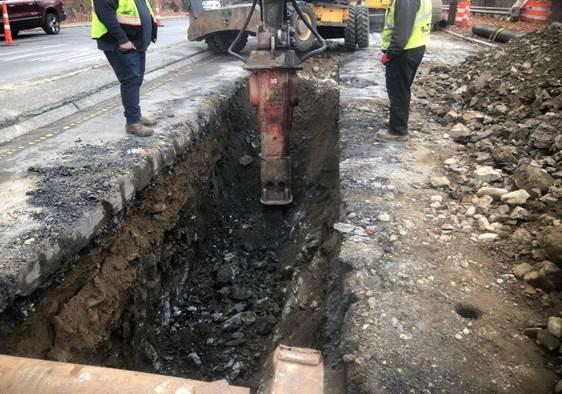 Removing ledge for City 12” main