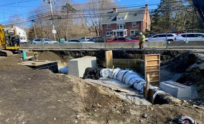New 24-inch piping at Piety Corner