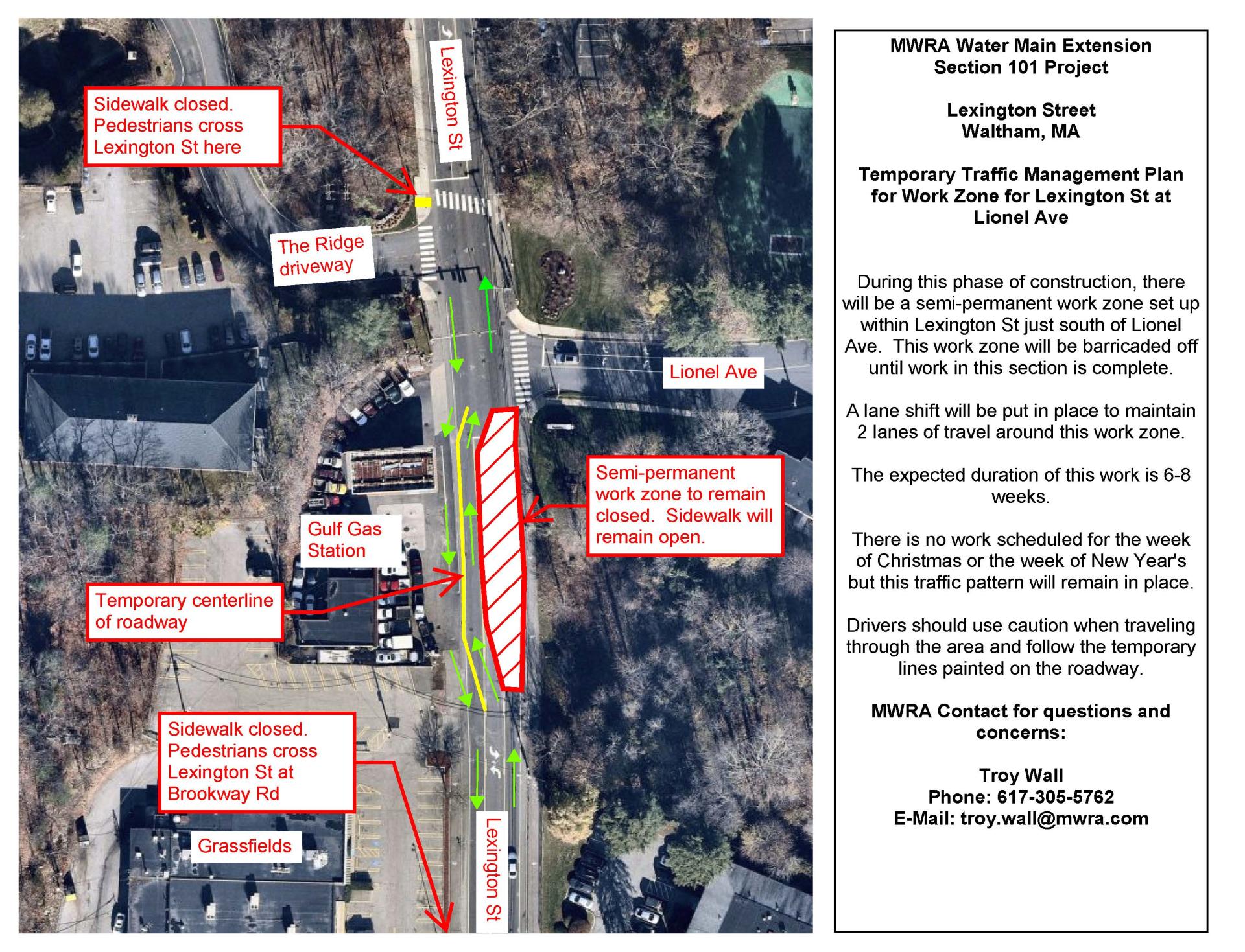 Traffic pattern - Lexington Street @ Lionel Ave